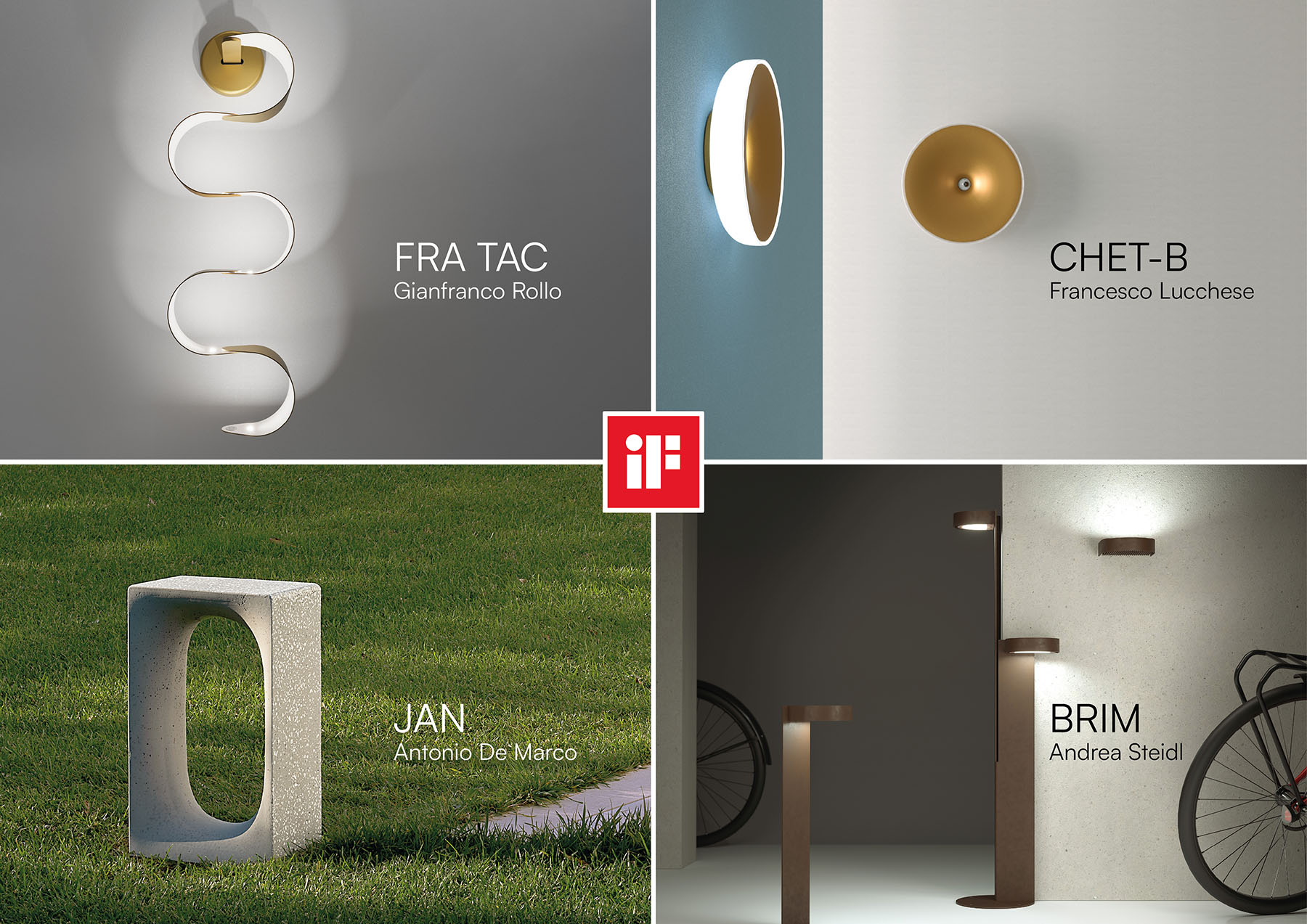 Four Martinelli Luce lamps awarded at iF Design Award 2025