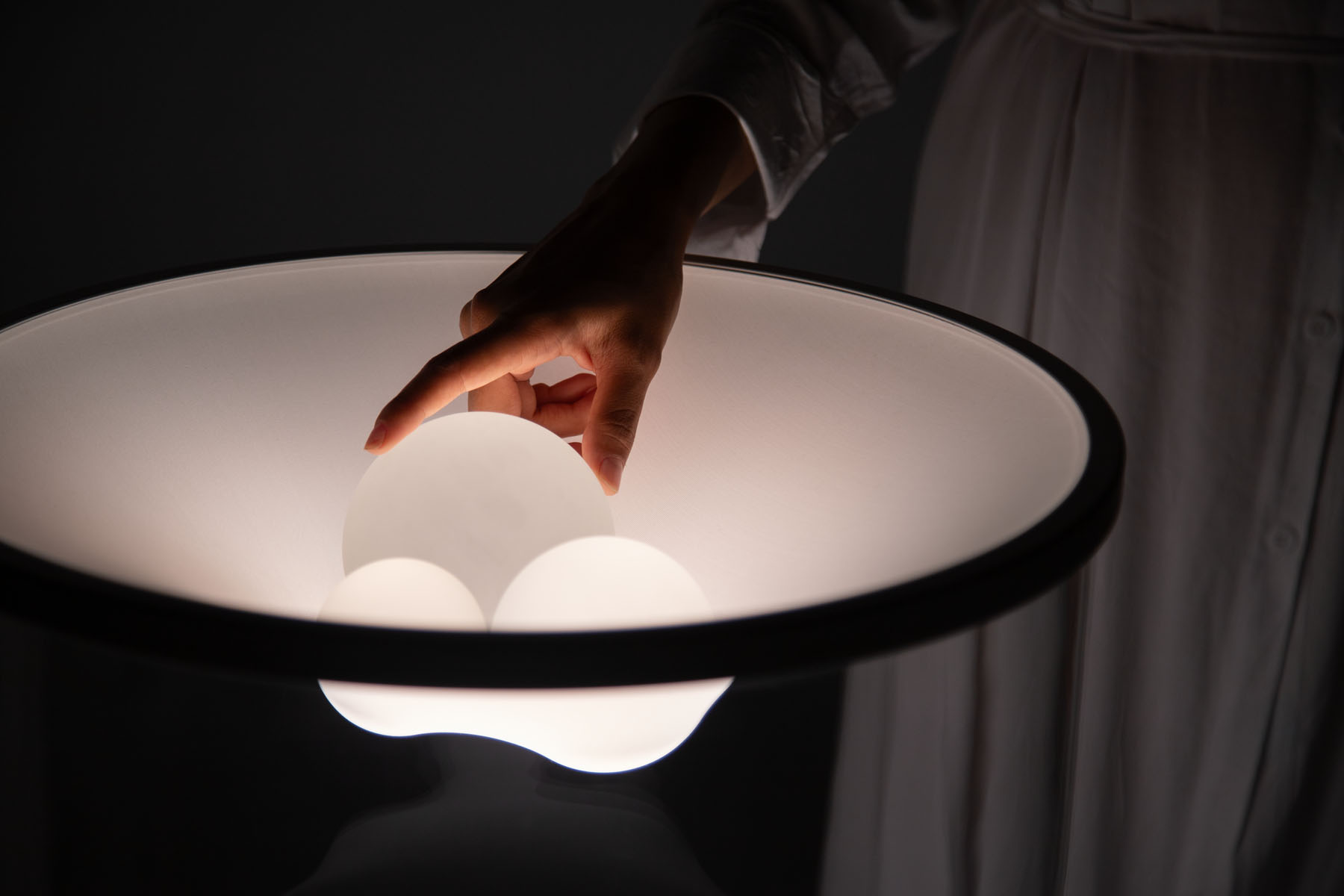 The fabric in balance with weight