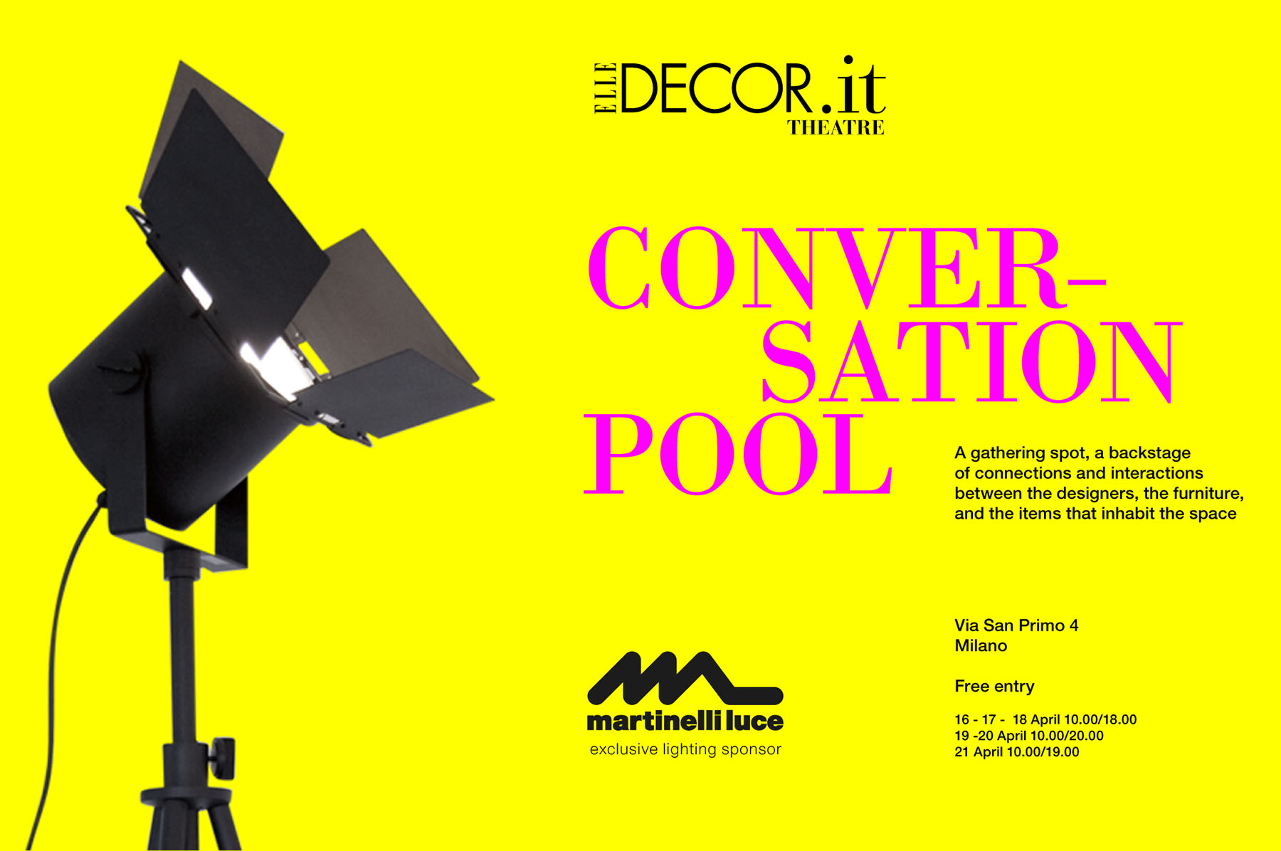 Elledecor.it and Martinelli Luce at the Fuorisalone in Milan